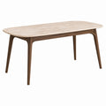Esstisch Travertin Holz 150x80x75cm Beige